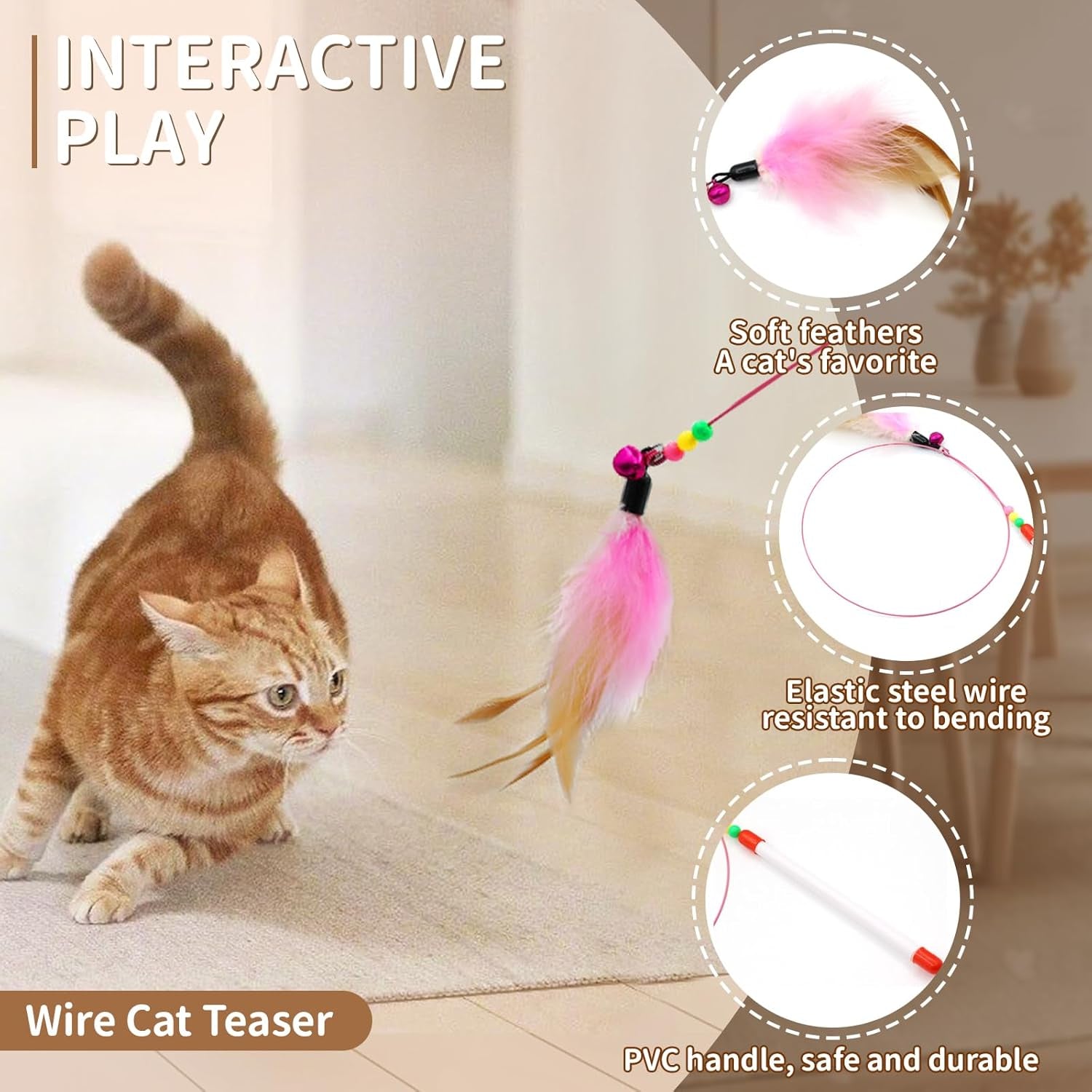 25 Pcs Cat Toys Set, Cat Tunnel Toy for Indoor Cats, Kittens