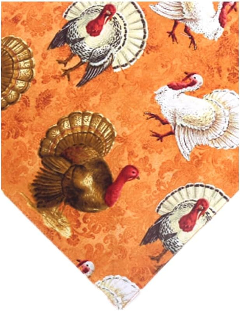 Thanksgiving Dog Bandana Fall Autumn Reversible Triangle Bibs Scarf Accessories for Dogs Cats Pets Large