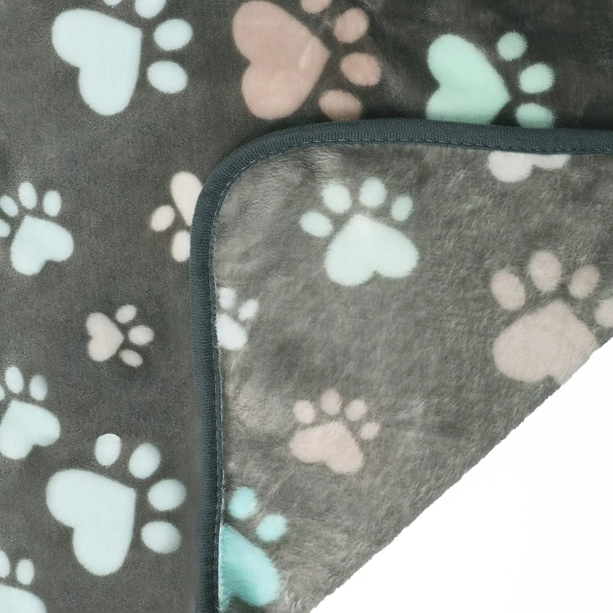 1 Pack 3 Blankets Super Soft Fluffy Premium Fleece Pet Blanket Flannel Throw for Dog Puppy Cat Paw 41X31 Inch