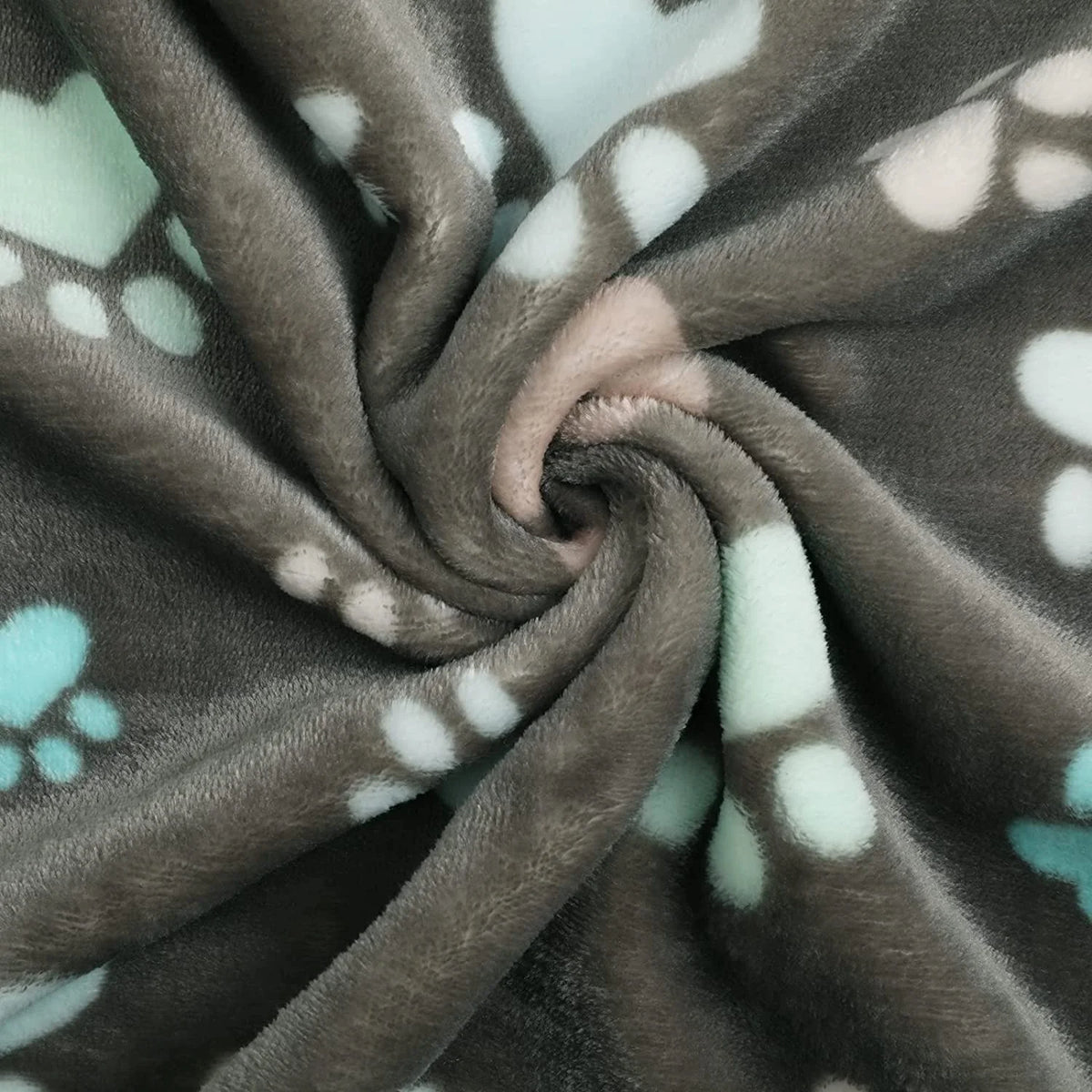1 Pack 3 Blankets Super Soft Fluffy Premium Fleece Pet Blanket Flannel Throw for Dog Puppy Cat Paw 41X31 Inch